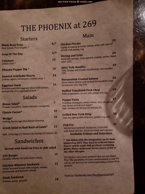 phoenix bar ny|the phoenix restaurant menu.